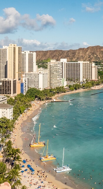 Beach Stadt Palmen Hawaii