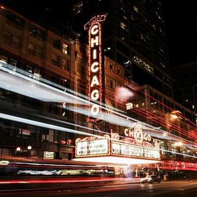 Chicago Theater Nacht