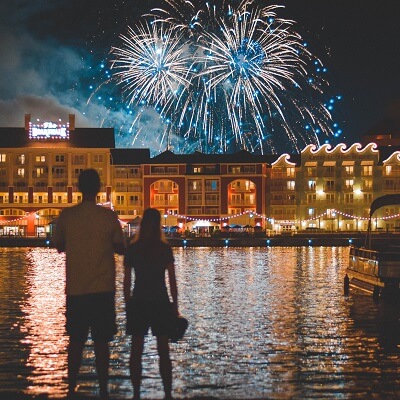 Feuerwerk Orlando Nacht