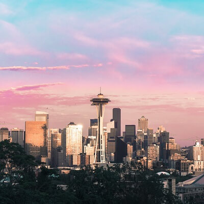 Seattle Skyline Sunset